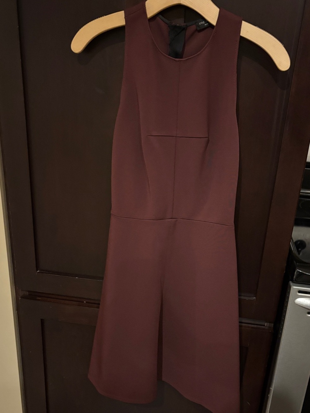 rag & bone Sleeveless Wine A-Line Mini Dress